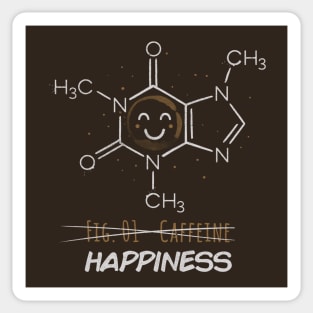 Caffeine Happiness Sticker